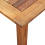 Set de comedor 5 pzas ratán sintético madera maciza acacia gris en Conjuntos de jardín | Comprar online en Foru.es