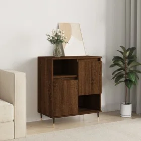Aparador madera contrachapada marrón roble 60x35x70 cm de vidaXL, Aparadores - Ref: Foro24-831187, Precio: 66,37 €, Descuento: %