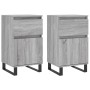 Aparadores 2 uds madera de ingeniería gris Sonoma 40x35x70 cm de vidaXL, Aparadores - Ref: Foro24-831177, Precio: 104,05 €, D...