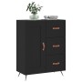 Aparador de madera de ingeniería negro 69,5x34x90 cm de vidaXL, Aparadores - Ref: Foro24-830229, Precio: 99,00 €, Descuento: %