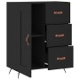 Aparador de madera de ingeniería negro 69,5x34x90 cm de vidaXL, Aparadores - Ref: Foro24-830229, Precio: 99,00 €, Descuento: %