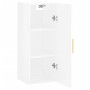 Armario de pared blanco brillante 34,5x34x90 cm de vidaXL, Aparadores - Ref: Foro24-828846, Precio: 50,81 €, Descuento: %