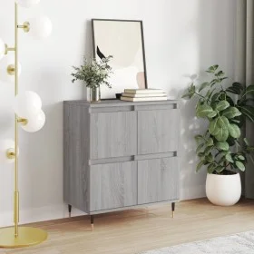 Gray Sonoma plywood sideboard 60x35x70 cm by vidaXL, Sideboards - Ref: Foro24-831210, Price: 67,42 €, Discount: %