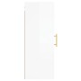 Armario de pared blanco brillante 34,5x34x90 cm de vidaXL, Aparadores - Ref: Foro24-828846, Precio: 50,81 €, Descuento: %