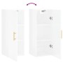 Armario de pared blanco brillante 34,5x34x90 cm de vidaXL, Aparadores - Ref: Foro24-828846, Precio: 50,81 €, Descuento: %