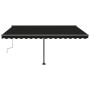 Toldo de pie retráctil manual gris antracita 400x300 cm en Toldos | Comprar online en Foru.es