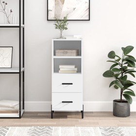 Aparador madera de ingeniería blanco 34,5x34x90 cm de vidaXL, Aparadores - Ref: Foro24-828676, Precio: 60,39 €, Descuento: %
