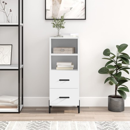 Aparador madera de ingeniería blanco 34,5x34x90 cm de vidaXL, Aparadores - Ref: Foro24-828676, Precio: 60,39 €, Descuento: %