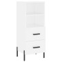 Aparador madera de ingeniería blanco 34,5x34x90 cm de vidaXL, Aparadores - Ref: Foro24-828676, Precio: 60,39 €, Descuento: %