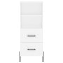 Aparador madera de ingeniería blanco 34,5x34x90 cm de vidaXL, Aparadores - Ref: Foro24-828676, Precio: 60,39 €, Descuento: %