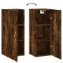 Armario de pared roble ahumado 34,5x34x90 cm de vidaXL, Aparadores - Ref: Foro24-828841, Precio: 46,49 €, Descuento: %