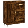 Aparador de madera de ingeniería roble ahumado 69,5x34x90 cm de vidaXL, Aparadores - Ref: Foro24-830241, Precio: 74,87 €, Des...