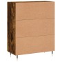 Aparador de madera de ingeniería roble ahumado 69,5x34x90 cm de vidaXL, Aparadores - Ref: Foro24-830241, Precio: 74,87 €, Des...
