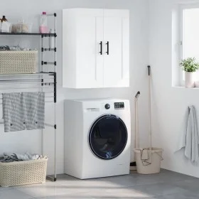 White engineered wood wall cabinet 69.5x34x90 cm by vidaXL, Sideboards - Ref: Foro24-830404, Price: 71,23 €, Discount: %