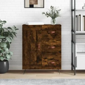 Sideboard aus geräuchertem Eichenholzwerkstoff, 69,5 x 34 x 90 cm von vidaXL, Sideboards - Ref: Foro24-830233, Preis: 66,91 €...