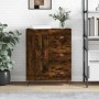 Aparador de madera de ingeniería roble ahumado 69,5x34x90 cm de vidaXL, Aparadores - Ref: Foro24-830233, Precio: 67,51 €, Des...