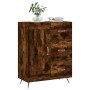 Aparador de madera de ingeniería roble ahumado 69,5x34x90 cm de vidaXL, Aparadores - Ref: Foro24-830233, Precio: 67,51 €, Des...