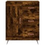 Aparador de madera de ingeniería roble ahumado 69,5x34x90 cm de vidaXL, Aparadores - Ref: Foro24-830233, Precio: 67,51 €, Des...