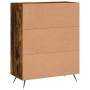 Aparador de madera de ingeniería roble ahumado 69,5x34x90 cm de vidaXL, Aparadores - Ref: Foro24-830233, Precio: 67,51 €, Des...