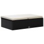 Set muebles de jardín 2 piezas y cojines ratán sintético negro en Conjuntos de jardín | Comprar online en Foru.es