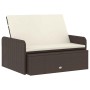 Set muebles de jardín 2 piezas y cojines ratán sintético marrón en Conjuntos de jardín | Comprar online en Foru.es