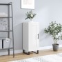 Aparador de madera contrachapada blanco brillante 34,5x34x90 cm de vidaXL, Aparadores - Ref: Foro24-830470, Precio: 68,64 €, ...