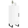 Aparador de madera contrachapada blanco brillante 34,5x34x90 cm de vidaXL, Aparadores - Ref: Foro24-830470, Precio: 68,64 €, ...