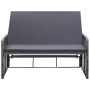 Set de muebles de jardín 2 pzas y cojines ratán sintético gris en Conjuntos de jardín | Comprar online en Foru.es
