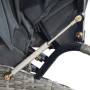 Tumbona de jardín con dosel de ratán sintético gris en Camas para exterior | Comprar online en Foru.es
