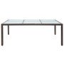 Mesa de comedor de jardín marrón 200x150x74 cm ratán sintético en Mesas de jardín | Comprar online en Foru.es