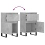 Aparadores 2 uds madera de ingeniería gris hormigón 40x35x70 cm de vidaXL, Aparadores - Ref: Foro24-831173, Precio: 74,48 €, ...