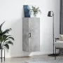Armario de pared gris hormigón 34,5x34x90 cm de vidaXL, Aparadores - Ref: Foro24-828856, Precio: 45,35 €, Descuento: %
