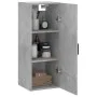 Armario de pared gris hormigón 34,5x34x90 cm de vidaXL, Aparadores - Ref: Foro24-828856, Precio: 45,35 €, Descuento: %
