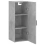 Armario de pared gris hormigón 34,5x34x90 cm de vidaXL, Aparadores - Ref: Foro24-828856, Precio: 45,35 €, Descuento: %