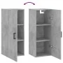 Armario de pared gris hormigón 34,5x34x90 cm de vidaXL, Aparadores - Ref: Foro24-828856, Precio: 45,35 €, Descuento: %