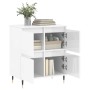 Aparador de madera contrachapada blanco brillante 60x35x70 cm de vidaXL, Aparadores - Ref: Foro24-831206, Precio: 75,26 €, De...