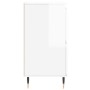Aparador de madera contrachapada blanco brillante 60x35x70 cm de vidaXL, Aparadores - Ref: Foro24-831206, Precio: 75,26 €, De...