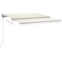 Toldo manual retráctil con LED crema 400x300 cm en Toldos | Comprar online en Foru.es