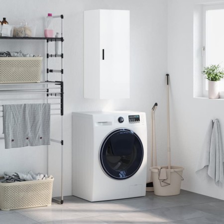 Armario de pared blanco brillante 34,5x34x90 cm de vidaXL, Aparadores - Ref: Foro24-828870, Precio: 58,87 €, Descuento: %