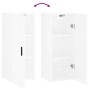 Armario de pared blanco brillante 34,5x34x90 cm de vidaXL, Aparadores - Ref: Foro24-828870, Precio: 58,87 €, Descuento: %