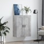 Armario de pared madera ingeniería gris hormigón 69,5x34x90 cm de vidaXL, Aparadores - Ref: Foro24-830400, Precio: 65,55 €, D...