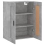 Armario de pared madera ingeniería gris hormigón 69,5x34x90 cm de vidaXL, Aparadores - Ref: Foro24-830400, Precio: 65,55 €, D...