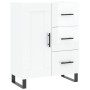 Aparador de madera contrachapada blanco brillante 69,5x34x90 cm de vidaXL, Aparadores - Ref: Foro24-830286, Precio: 110,47 €,...