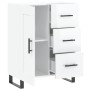 Aparador de madera contrachapada blanco brillante 69,5x34x90 cm de vidaXL, Aparadores - Ref: Foro24-830286, Precio: 110,47 €,...