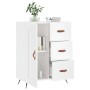 Aparador de madera contrachapada blanco brillante 69,5x34x90 cm de vidaXL, Aparadores - Ref: Foro24-830230, Precio: 100,54 €,...
