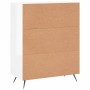 Aparador de madera contrachapada blanco brillante 69,5x34x90 cm de vidaXL, Aparadores - Ref: Foro24-830230, Precio: 100,54 €,...