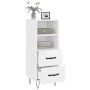 Aparador de madera contrachapada blanco brillante 34,5x34x90 cm de vidaXL, Aparadores - Ref: Foro24-828662, Precio: 55,47 €, ...