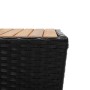 Mesa de centro ratán PE y madera maciza acacia 41,5x41,5x43 cm en Mesas de jardín | Comprar online en Foru.es