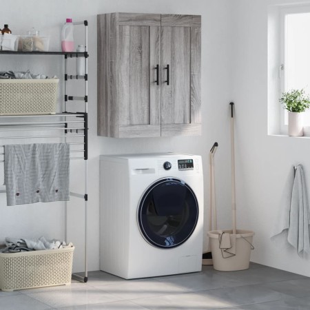 Armario de pared madera ingeniería gris Sonoma 69,5x34x90 cm de vidaXL, Aparadores - Ref: Foro24-830410, Precio: 54,32 €, Des...