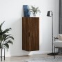 Armario de pared marrón roble 34,5x34x90 cm de vidaXL, Aparadores - Ref: Foro24-828875, Precio: 60,58 €, Descuento: %